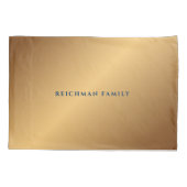 Passover Seder Bronze Navy Trellis Personalized Kussensloop (Achterkant)