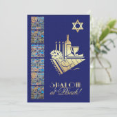 Passover Seder Custom Flat Invitations Kaart (Staand voorkant)
