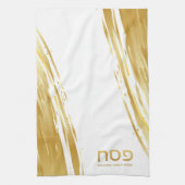 Passover Seder Elegant Gold Swash - Speciaal Theedoek (Verticaal)