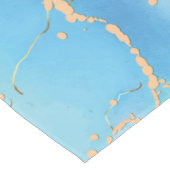 Passover Seder Elegant Gold Waterverf Hebreeuws Lange Tafelloper (Hoek)