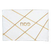 Passover Seder Elegant Modern Gold Hebreeuws Kussensloop (Voorkant)