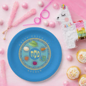 Passover Seder Foods Kosher Pesach Papieren Bordje (Feest)