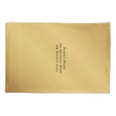 Passover Seder Gold Swash - Aangepaste Kussensloop (Achterkant)