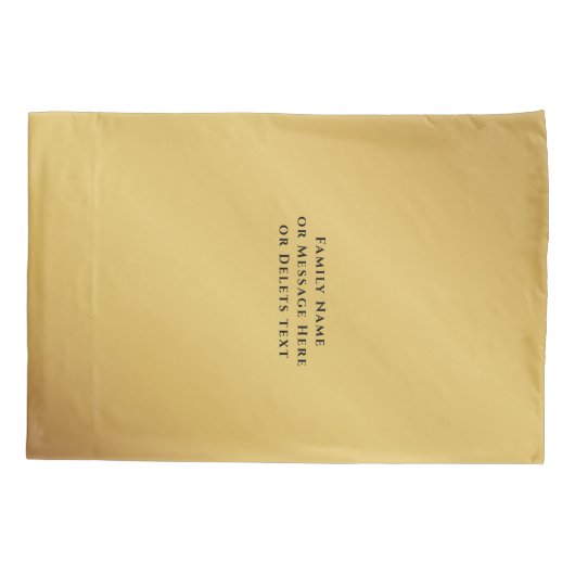 Passover Seder Gold Swash - Aangepaste Kussensloop (Achterkant)