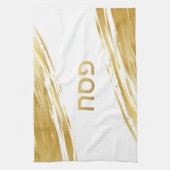 Passover Seder Gold Swash Theedoek (Verticaal)