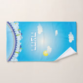 Passover Seder Hand Towel met Jerusalem Sky Theme Handdoek (Handdoek)