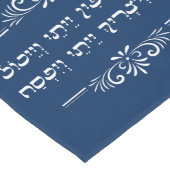 Passover Seder Hebrew Pesach Haggadah Quote Lange Tafelloper (Hoek)