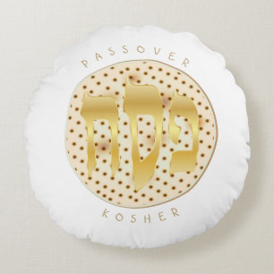 Passover Seder Kosher Matzah Pesach Rond Kussen