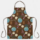 Passover Seder Kosher Matzah Pesach Vintage Schort (Voorkant)