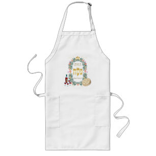 Passover Seder Kosher Matzah Pesach Zazzle Lang Schort