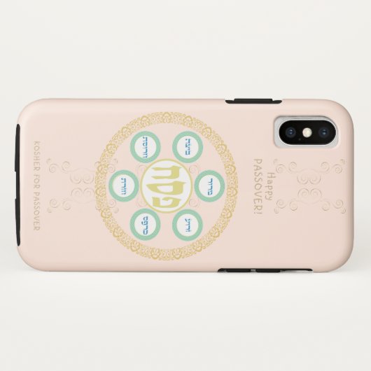  Passover Seder Kosher Pesach Case-Mate iPhone Case (Achterkant (horizontaal))