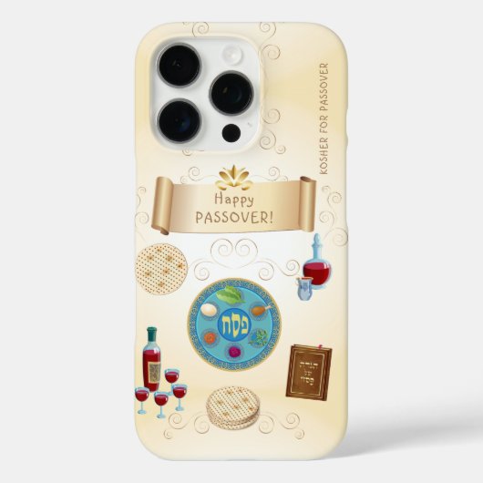 Passover Seder Kosher Pesach Case-Mate iPhone Case (Achterkant)