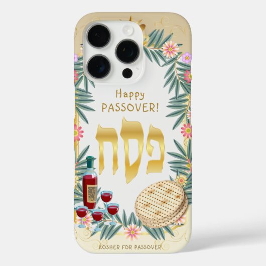 Passover Seder Kosher Pesach Case-Mate iPhone Case (Achterkant)