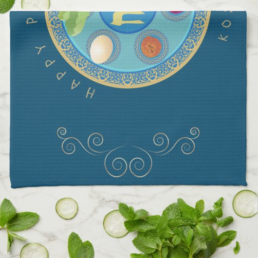  Passover Seder Kosher Pesach Decoratief Theedoek (Gevouwen)