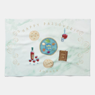 Passover Seder Kosher Pesach Decoratief Theedoek