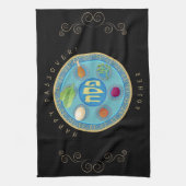  Passover Seder Kosher Pesach Decoratief Theedoek (Verticaal)