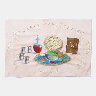 Passover Seder Kosher Pesach Decoratief Theedoek