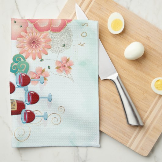 Passover Seder Kosher Pesach Decoratief Theedoek (Quarter Fold)