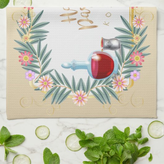 Passover Seder Kosher Pesach Decoratief Theedoek (Gevouwen)