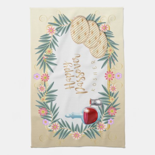  Passover Seder Kosher Pesach Decoratief Theedoek (Verticaal)