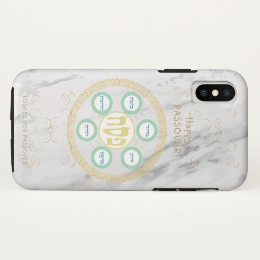  Passover Seder Kosher Pesach-marmerbord Case-Mate iPhone Case (Achterkant (horizontaal))