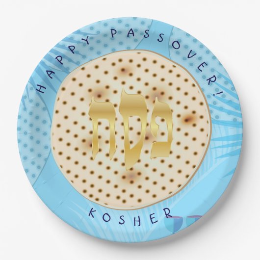 Passover Seder Kosher Pesach Matzah Papieren Bordje (Voorkant)