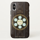  passover Seder Kosher Pesach Wood Textuur Case-Mate iPhone Case (Achterkant)