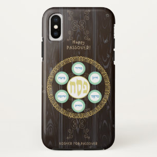  passover Seder Kosher Pesach Wood Textuur Case-Mate iPhone Case