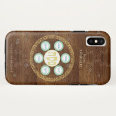  passover Seder Kosher Pesach Wood Textuur Case-Mate iPhone Case (Achterkant (horizontaal))