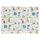 Passover Seder Matza Wijn Kikkers Colorful Quirky Groot Cadeauzakje (Achterkant)