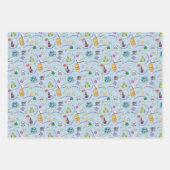 Passover Seder Matzah, Wijnkikkers, kleurrijk en v Inpakpapier Vel (Voorkant 3)