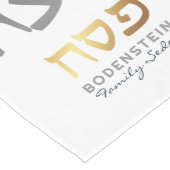 Passover Seder Modern Hebreeuws Personalized Mediu Medium Tafelloper (Hoek)