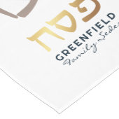 Passover Seder Modern Hebreeuws Personalized Medium Tafelloper (Hoek)