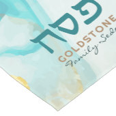 Passover Seder Modern Hebreeuwse Gold Waterverf Medium Tafelloper (Hoek)