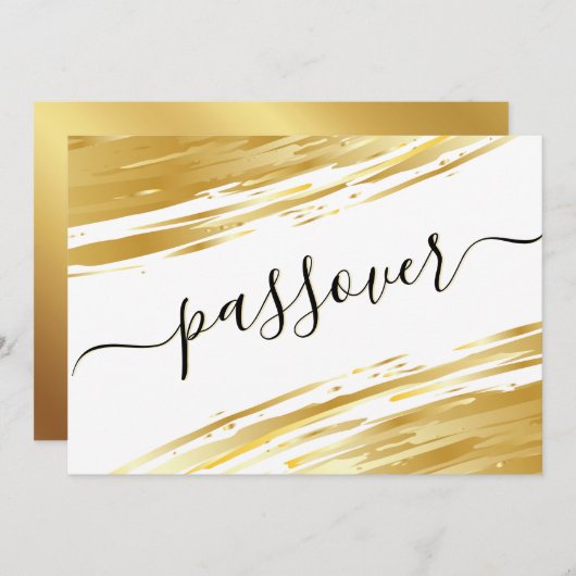 Passover Seder - Persoonlijke groet Feestdagenkaart (Voorkant / Achterkant)