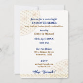Passover Seder Pesach Jewish Holiday Kaart (Achterkant)