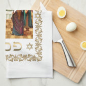 Passover Seder Ritual Hand Washingtowel Theedoek (Quarter Fold)