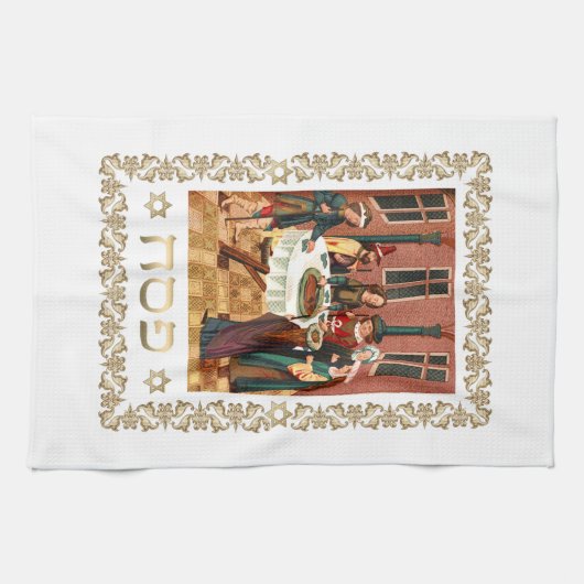 Passover Seder Ritual Hand Washingtowel Theedoek (Horizontaal)