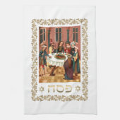 Passover Seder Ritual Hand Washingtowel Theedoek (Verticaal)