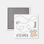 Passover Square Magnet Afikomen Tijd (Voorkant / Achterkant)