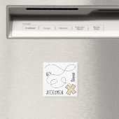 Passover Square Magnet Afikomen Tijd (Insitu (Vaatwasser))