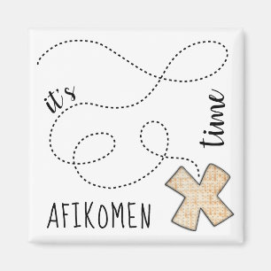 Passover Square Magnet Afikomen Tijd