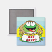 Passover Square Magnet "Heb Soup?" (Voorkant / Achterkant)