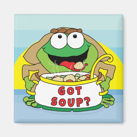 Passover Square Magnet "Heb Soup?" (Voorkant)