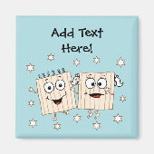 Passover Square Magnet "Matzahs" (Voorkant)