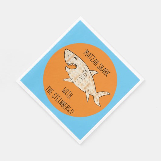Passover Standaard Servetten Matzah Shark Patroon (Hoek)