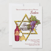 Passover Star van David Invitation Kaart (Voorkant)