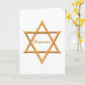 Passover Star van David Kaart (Gele Bloem)