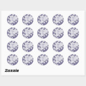 Passover Sticker Circle "Paisley by the Zee" (Vel)