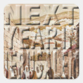 Passover Sticker Square "Jerusalem" (Voorkant)